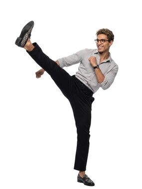 DU/ER Black LIMITLESS STRETCH 9to9 SLIM FIT Pant Performance technical wear jean